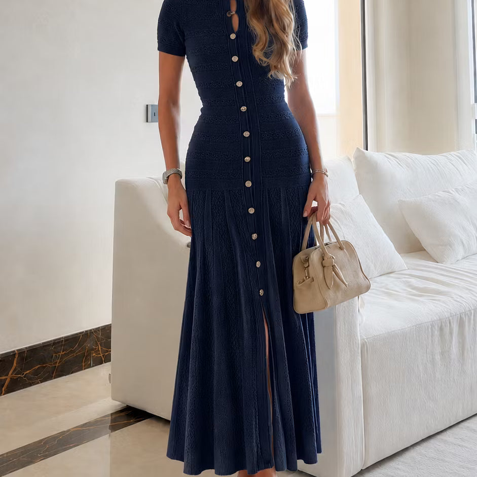 Robe midi côtelée Milena