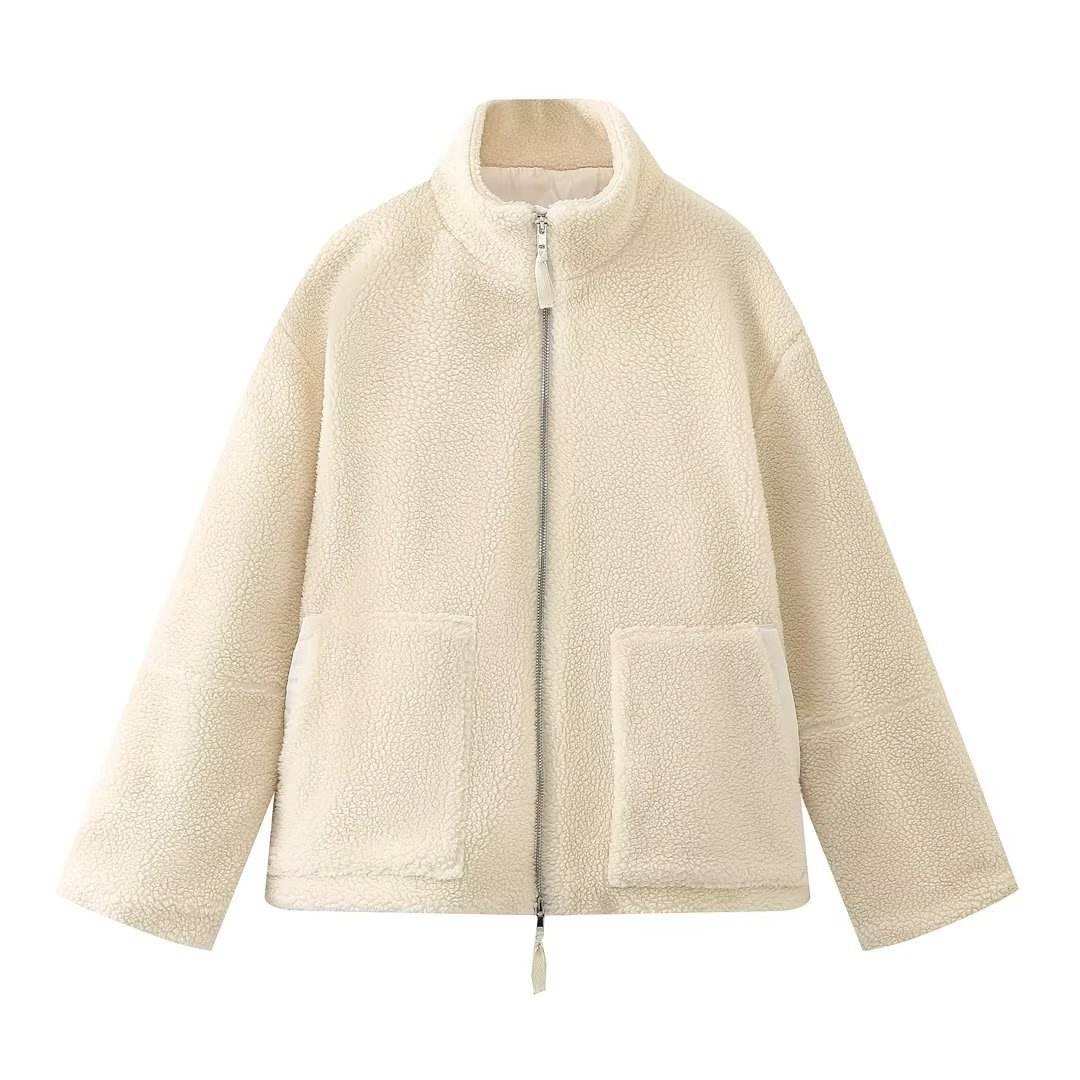 Veste en peluche zippée Suzette