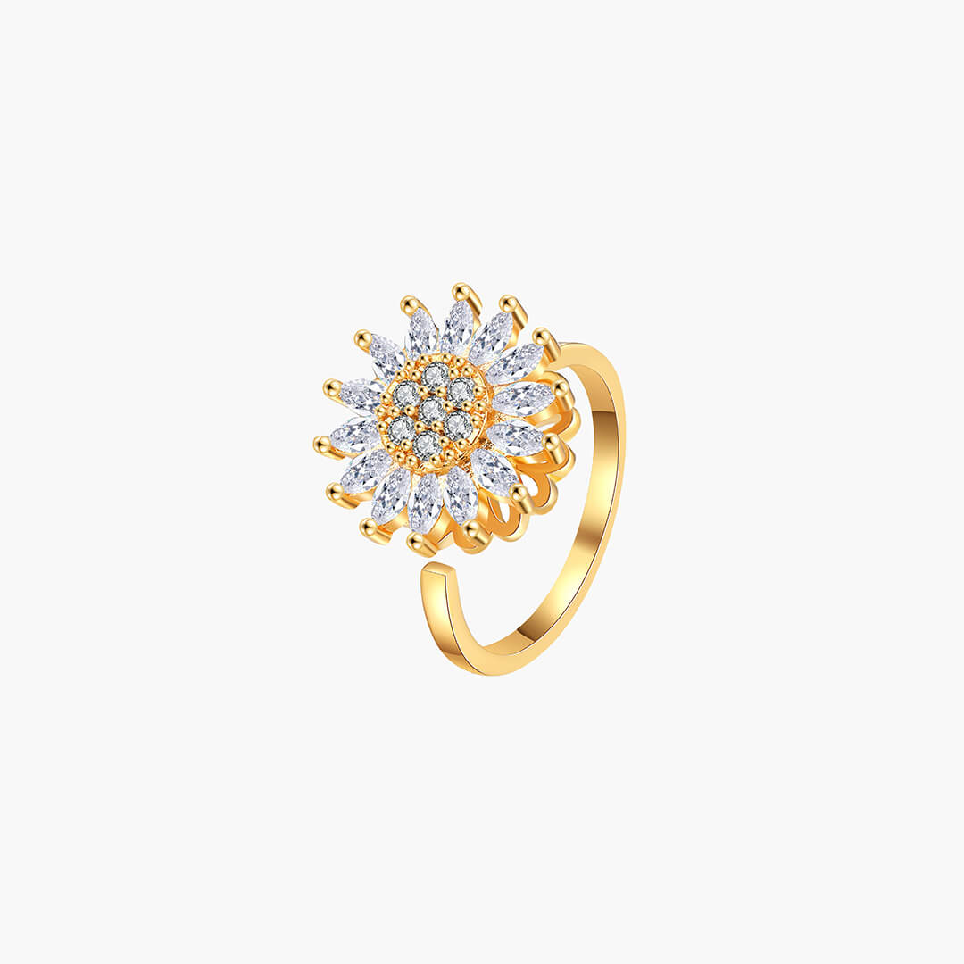 Bague Fidget Anti-Stress Fleur