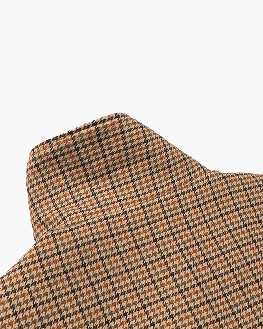 Veste courte à col montant motif pied-de-poule Amy