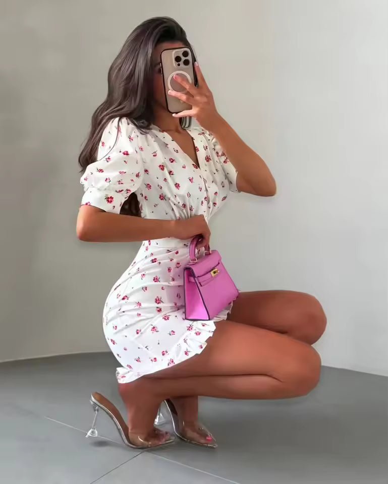 Robe courte fleurie Natasha