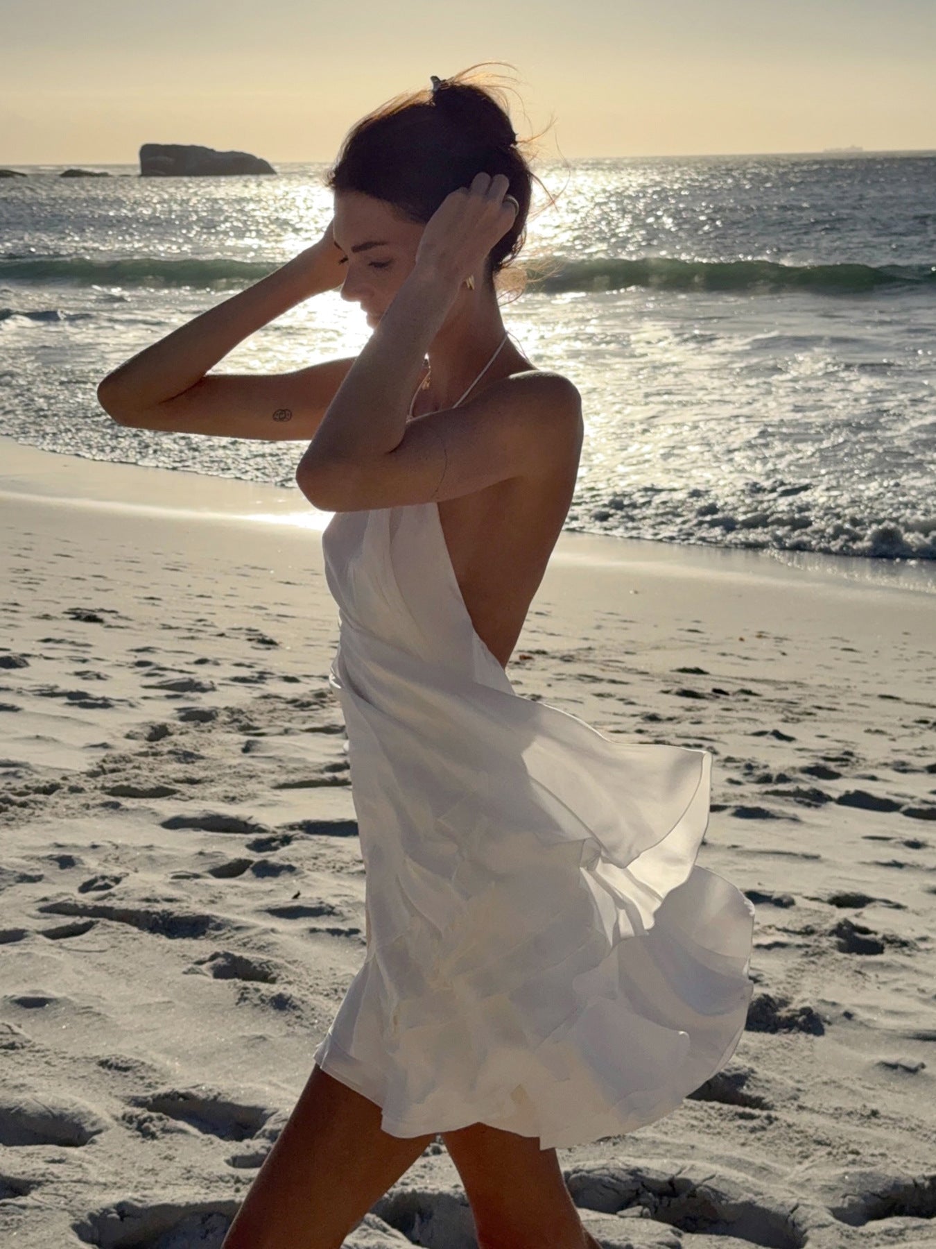 Alyson Halter Backless Beach Dress