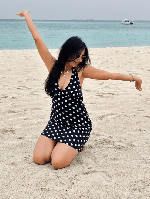 Isabel Backless Polka Dot Mini Dress