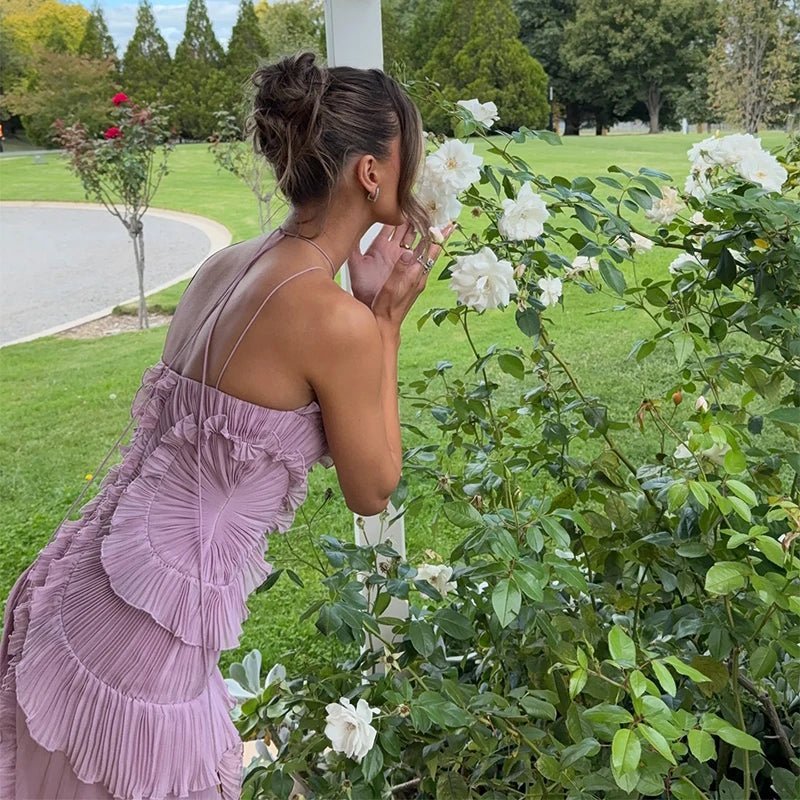Robe de Soirée Amy Dos Nu A-line