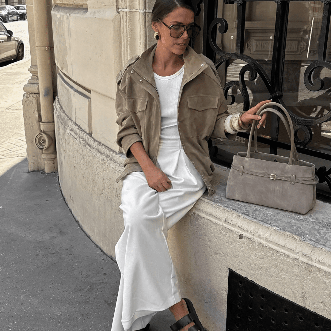 ZEYA - Alexandra High - Neck suede Jacket