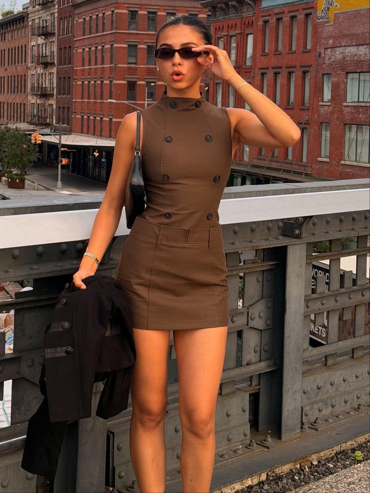 ZEYA - Alice High Neck Sleeveless Mini Dress