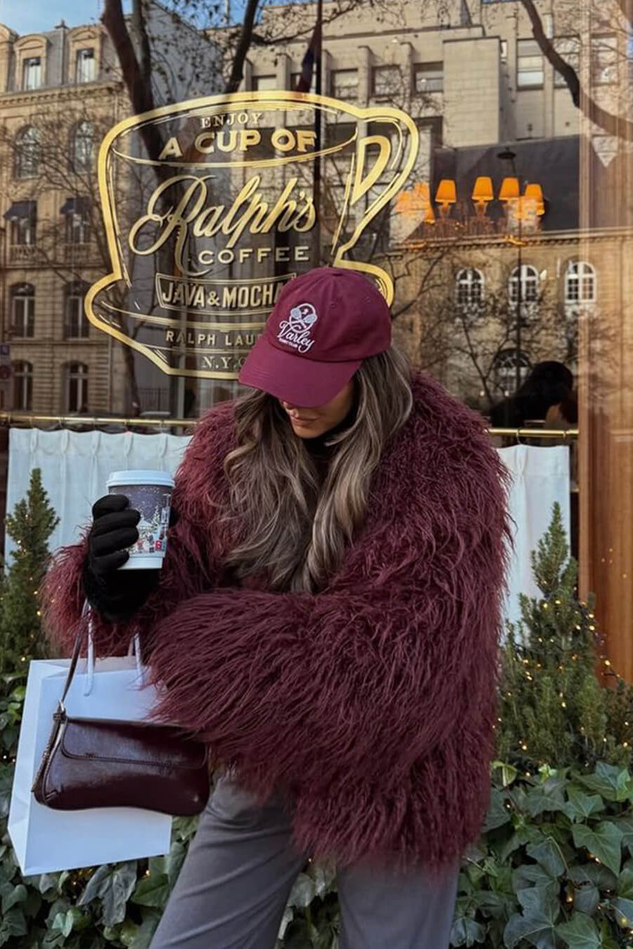 ZEYA - Almira Fuzzy Faux Fur Coat