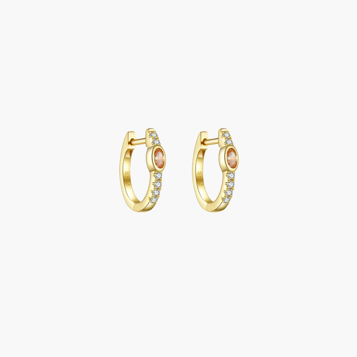 ZEYA - Amber Hoop Earrings