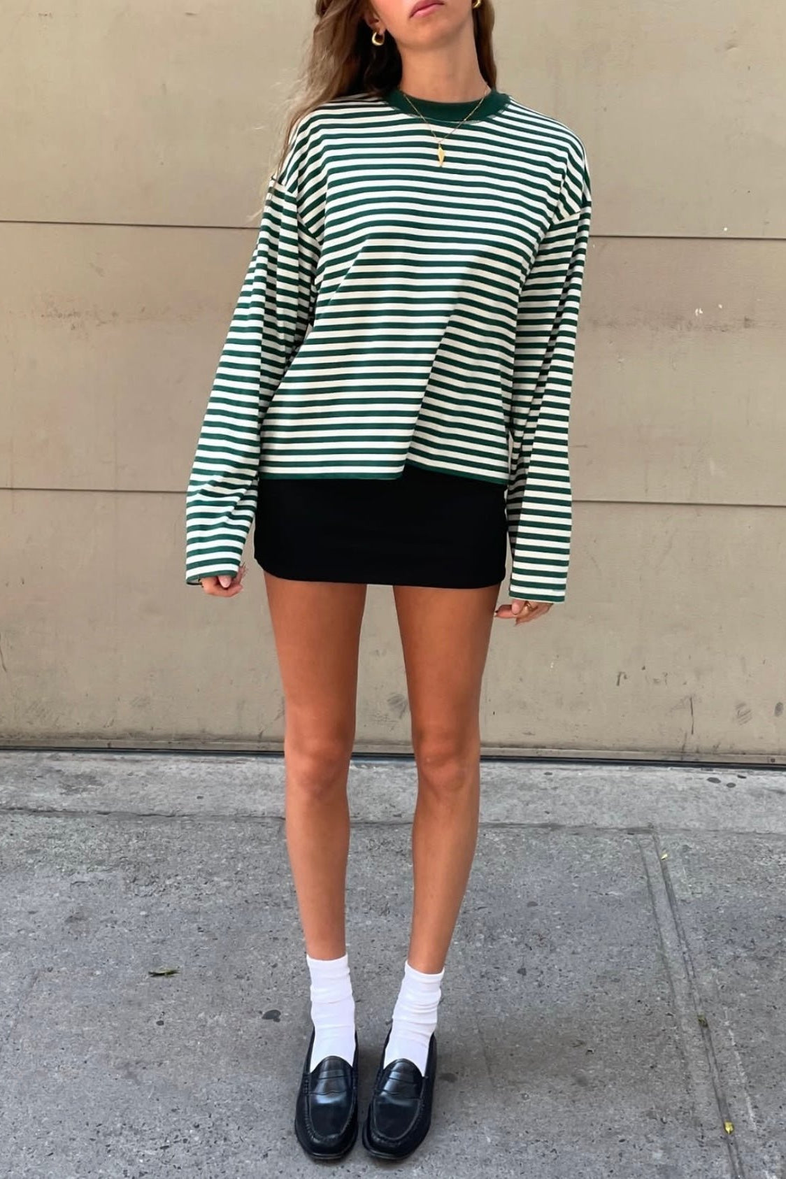 ZEYA - Angela Striped Oversized Knit Sweater