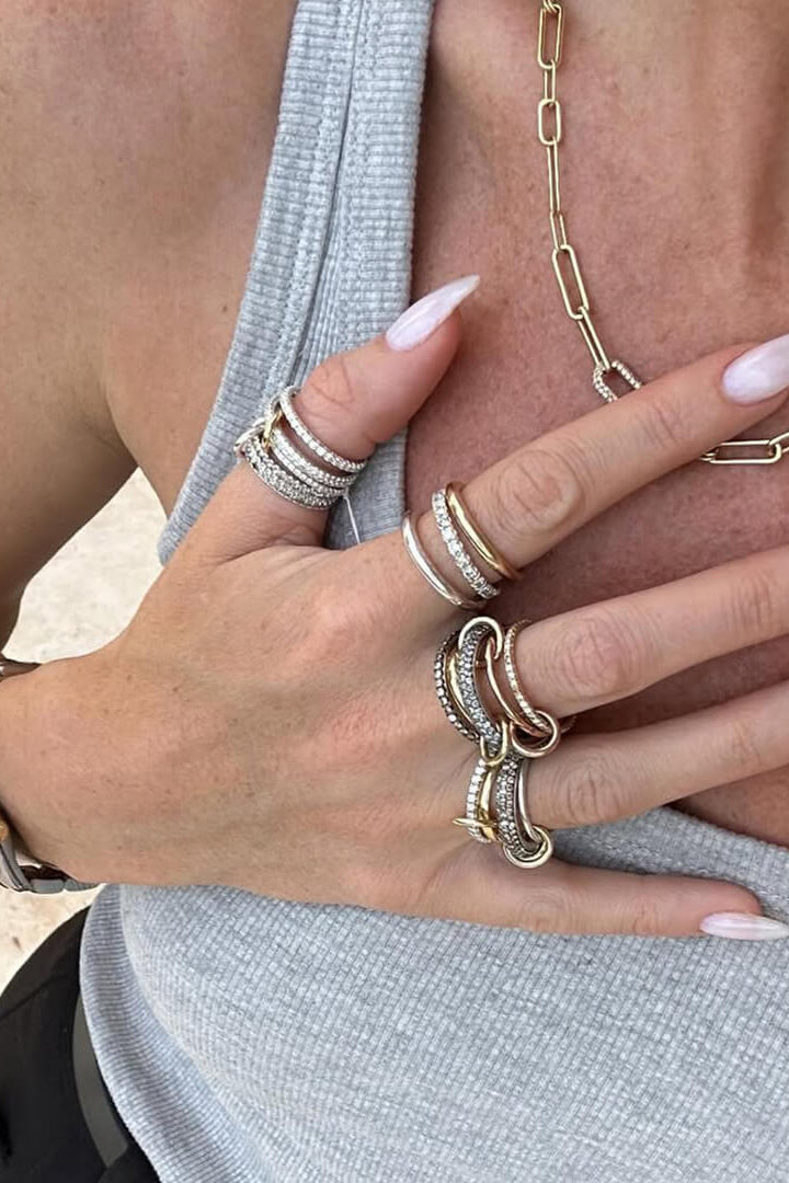 ZEYA - Aurélie Radiant Zirconia Five - Stacked Ring