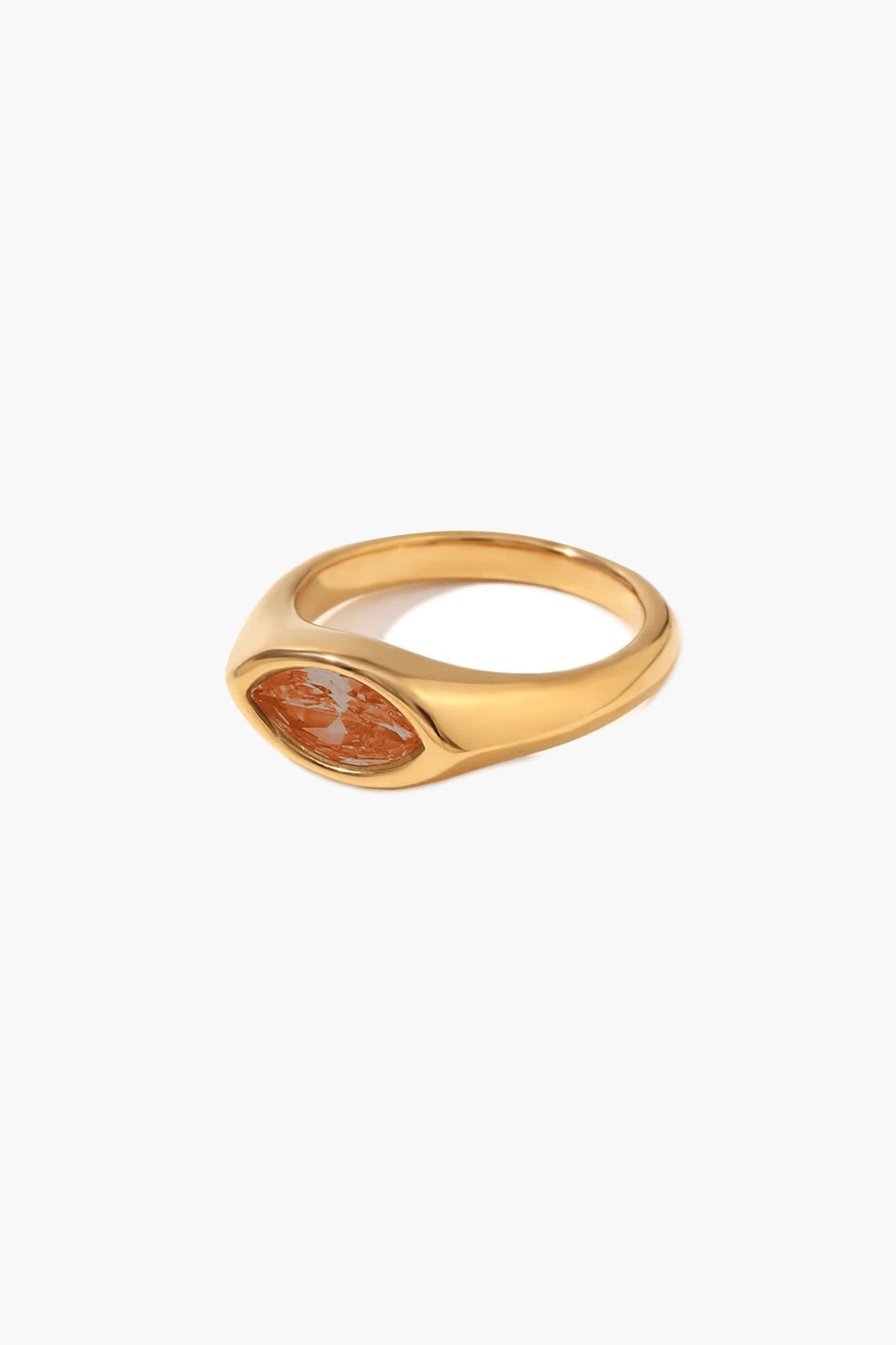 ZEYA - Aurora Ring - Colorful Horse Eye Zircon Ring in Durable Hypoallergenic Steel