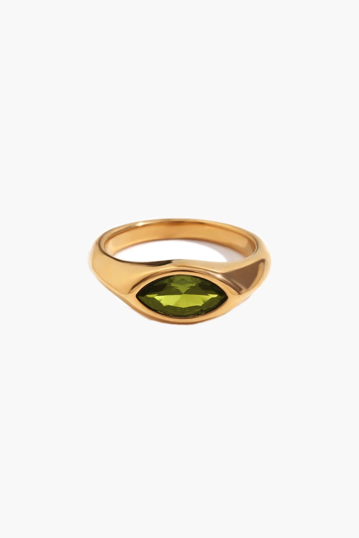 ZEYA - Aurora Ring - Colorful Horse Eye Zircon Ring in Durable Hypoallergenic Steel