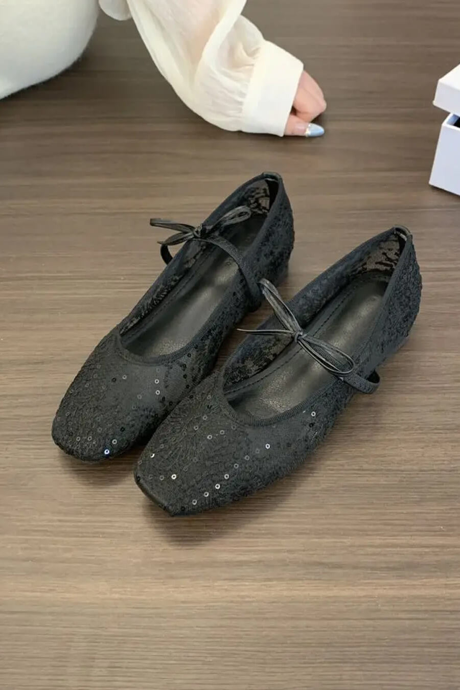 ZEYA - Beatrice Mesh Ballet Flats