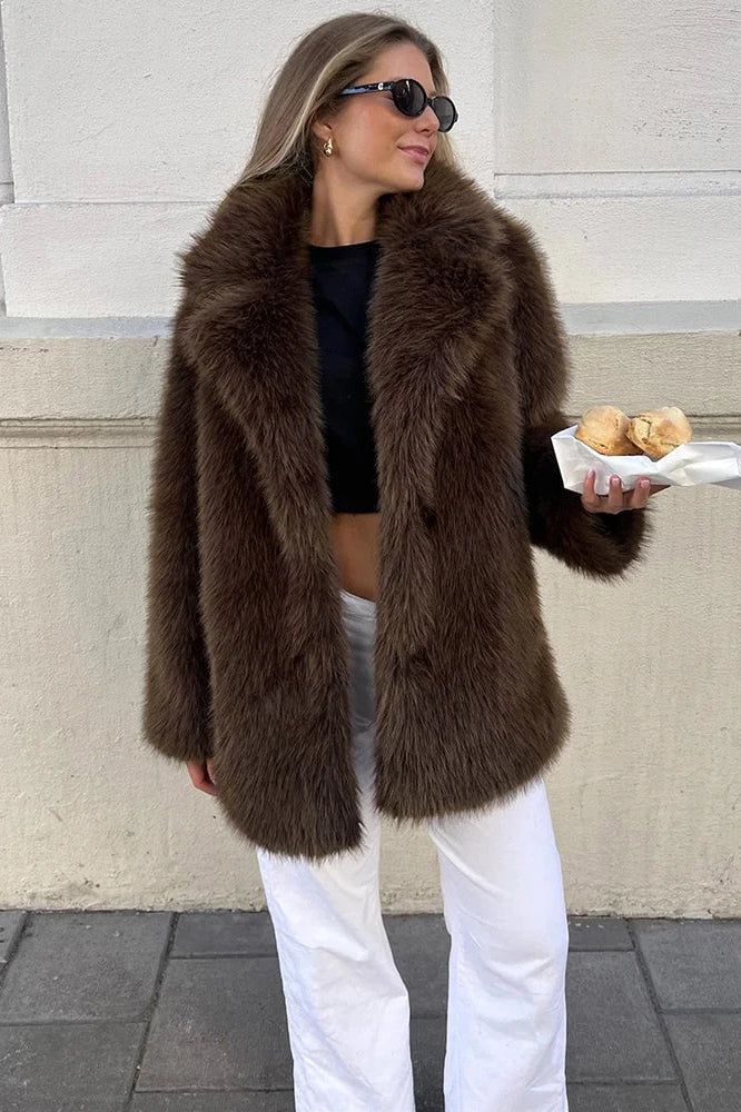 ZEYA - Beatrix Oversized Faux Fur Coat