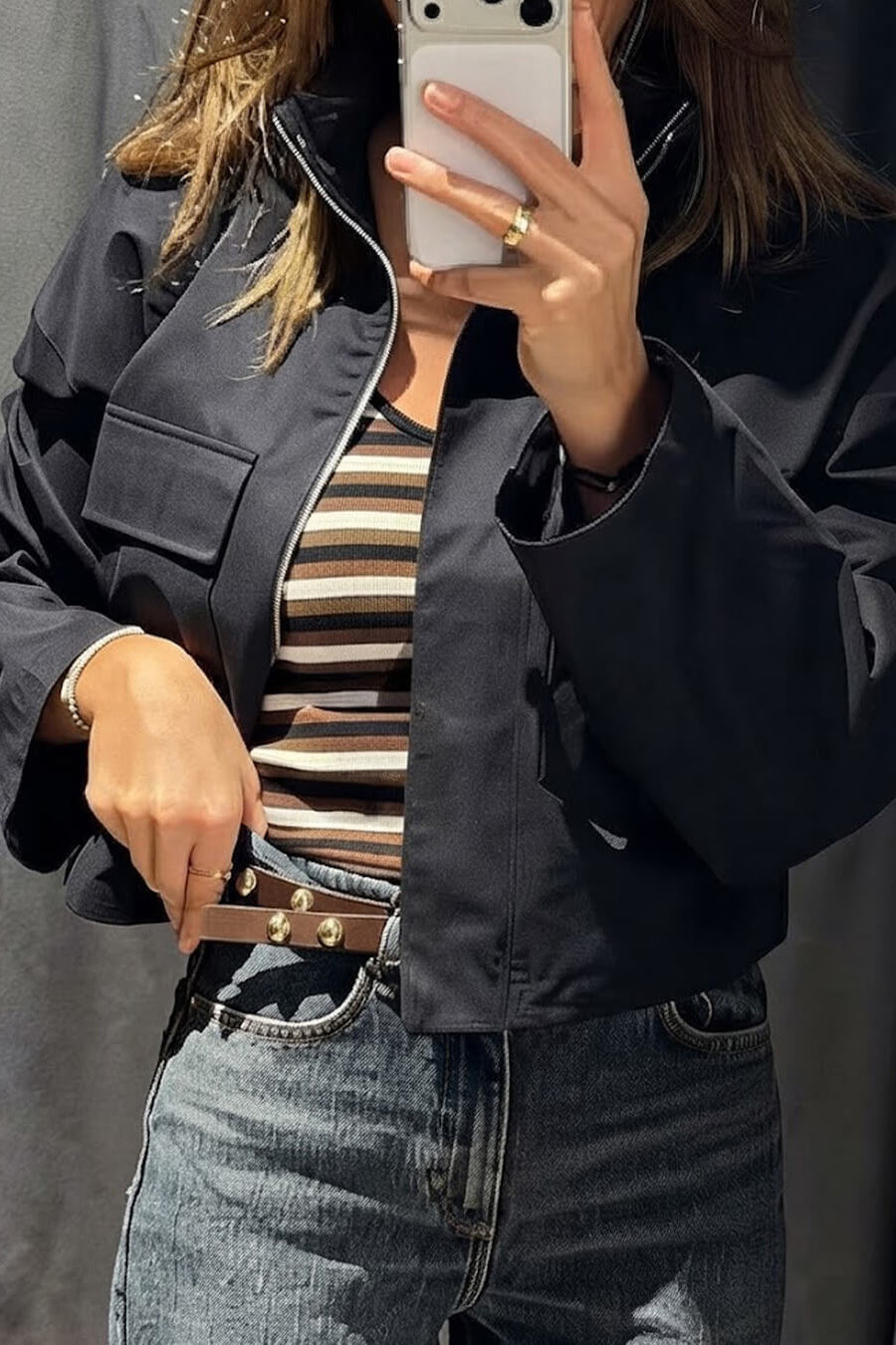 ZEYA - Bennett Slouchy Cropped Jacket