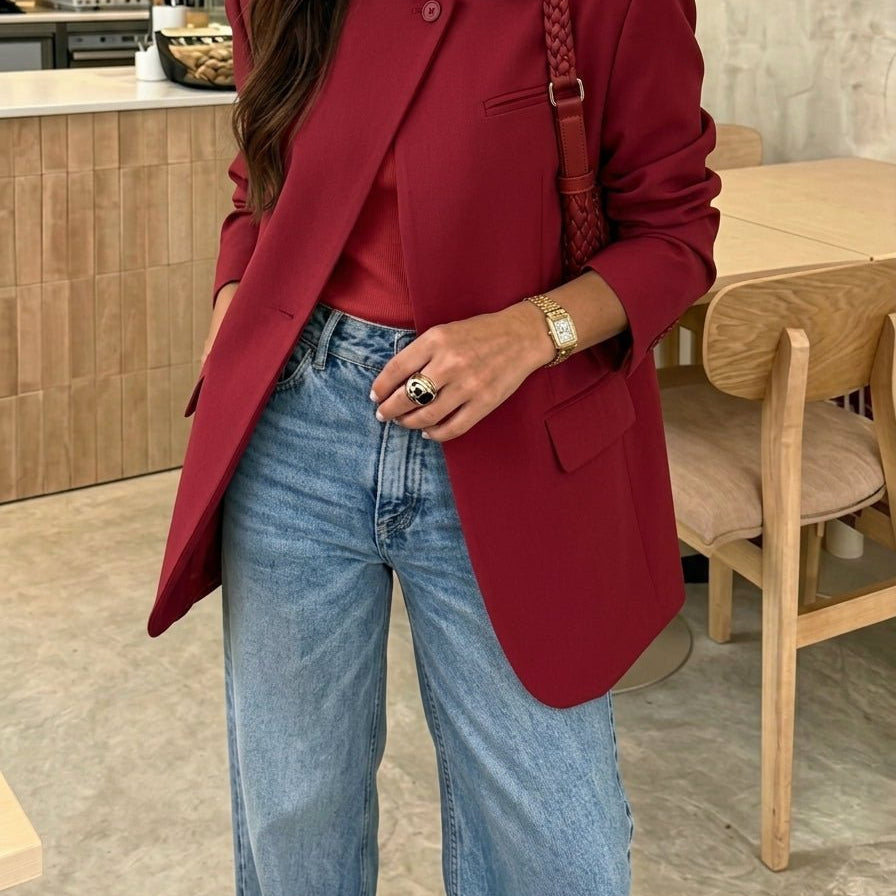 ZEYA - Bessie Vintage Asymmetric Blazer