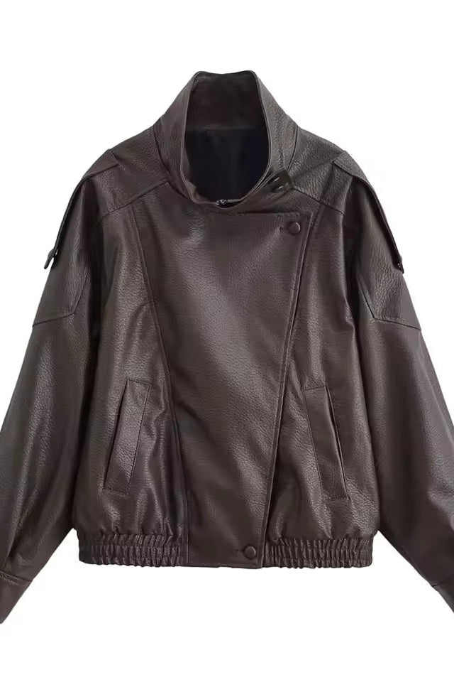 ZEYA - Bianca Asymmetric Button Pocket Jacket