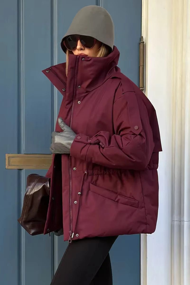 ZEYA - Carmen Oversized Drawstring Waist Puffer Jacket
