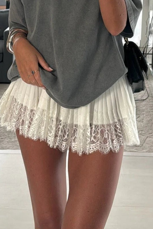 ZEYA - Charmaine Lace Ruffle Mini Skirt
