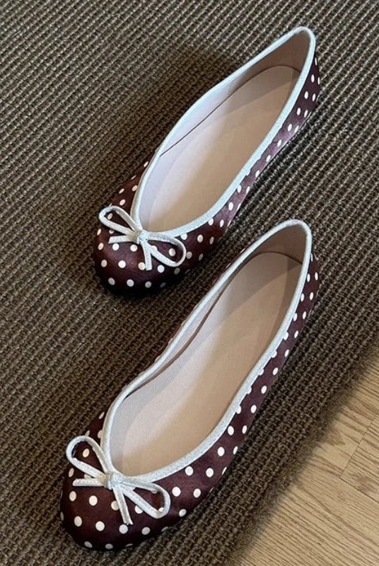 ZEYA - Diana Polka Dot Ballet Flats