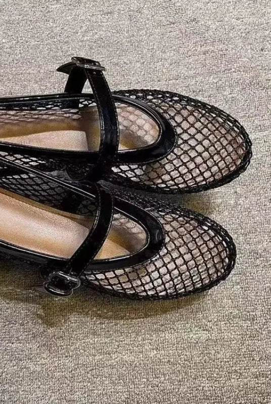 ZEYA - Elena Breathable Mesh Mary Jane Sandals