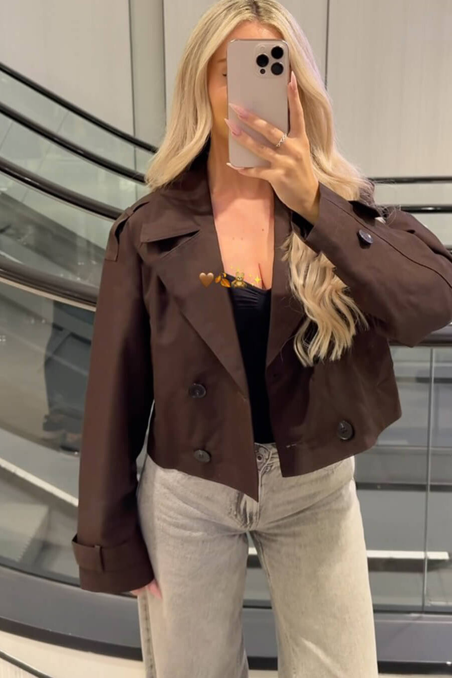 ZEYA - Ella Cropped Trench Coat
