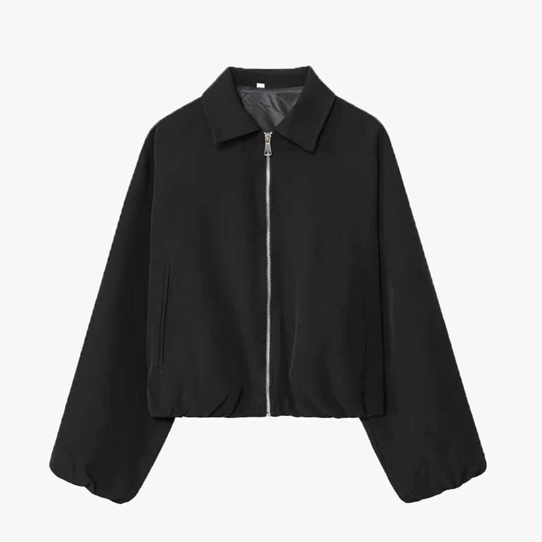 ZEYA - Ellaria Puff Sleeve Bomber Jacket
