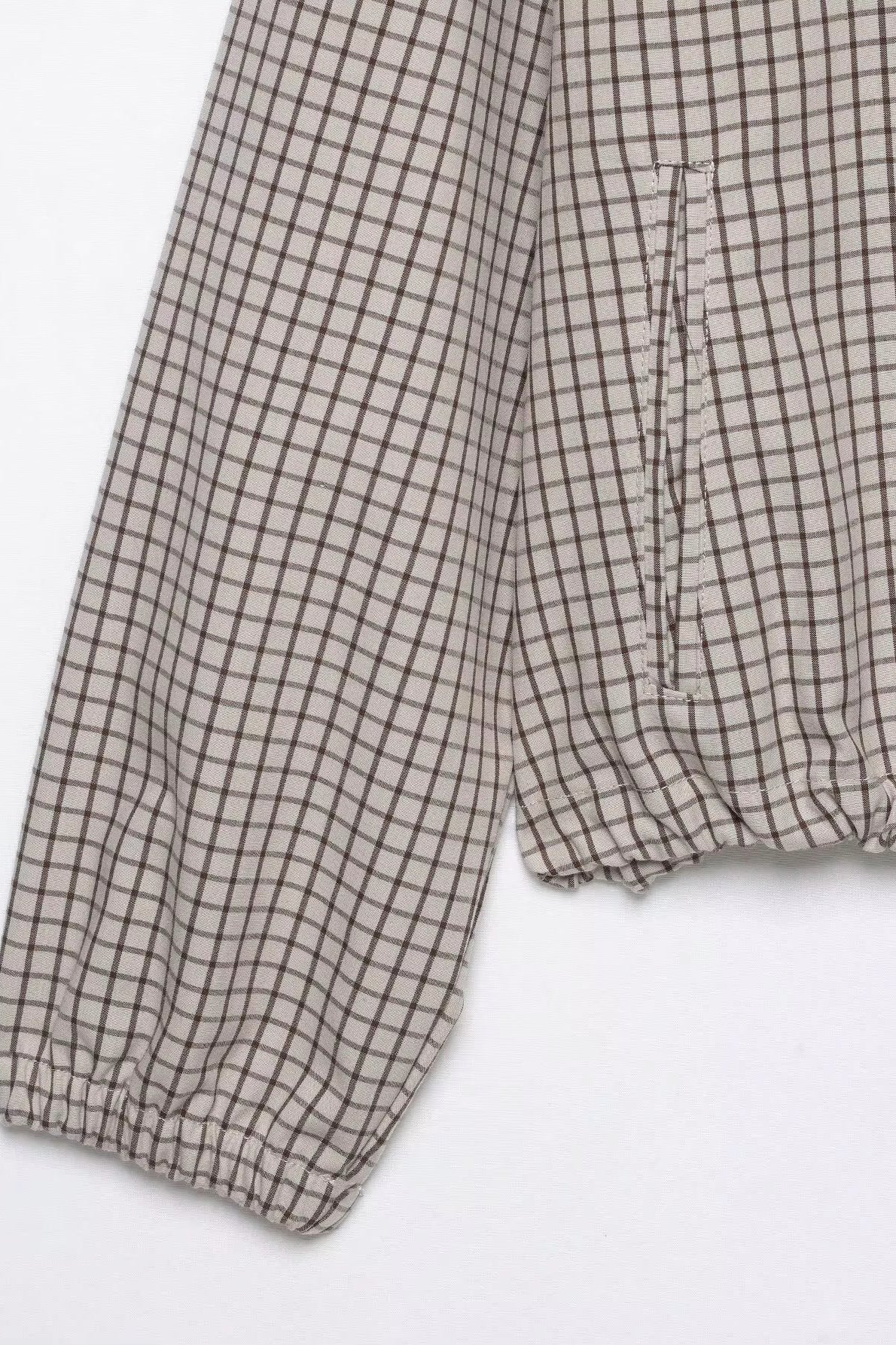 ZEYA - Ellie Plaid Cropped Hooded Jacket
