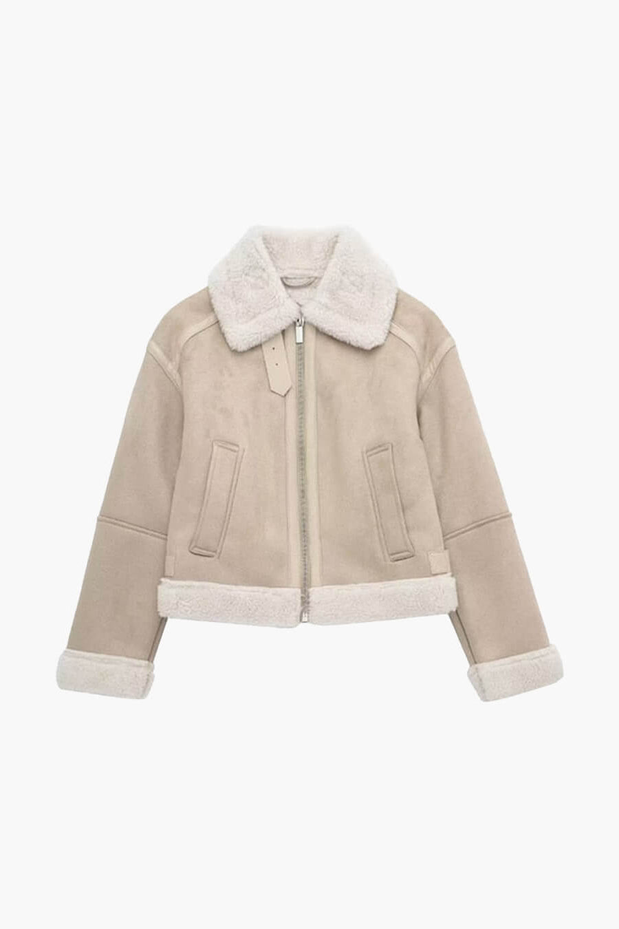 ZEYA - Elodie Suede Faux Fur Jacket