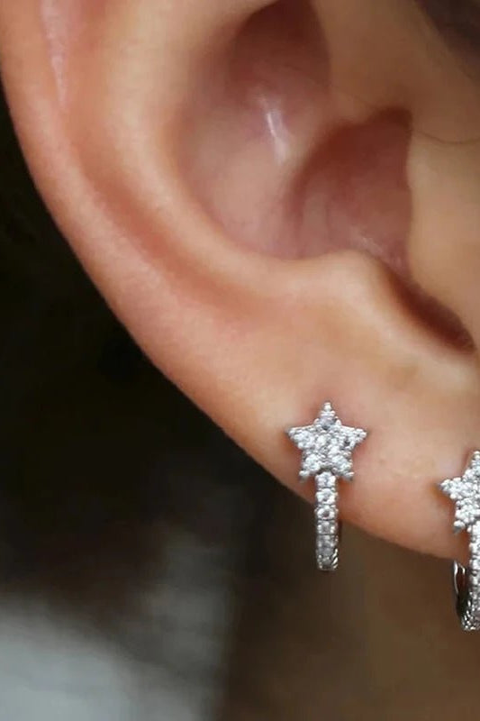 ZEYA - Elyse Star Hoop Earrings