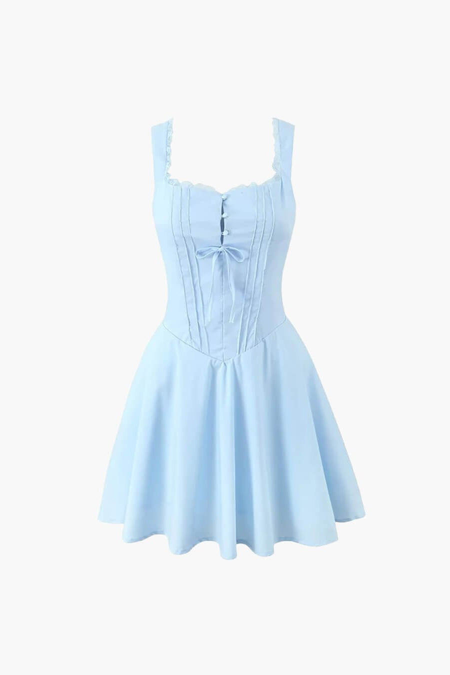ZEYA - Evelyn Lace-Up Back Mini Dress