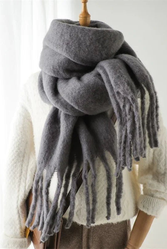 ZEYA - Gabriella Tasseled Winter Scarf