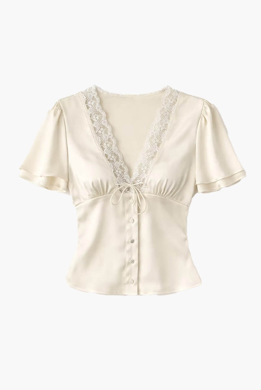 ZEYA - Greta Satin Button Blouse