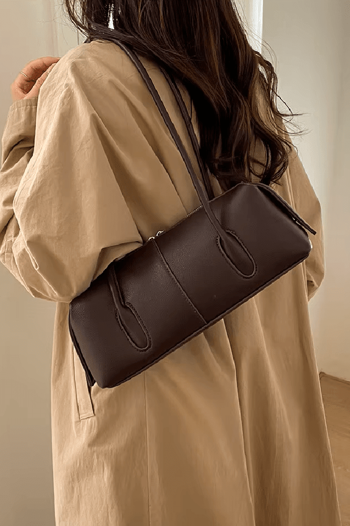 ZEYA - Hannah Cylindrical Leather Shoulder Bag