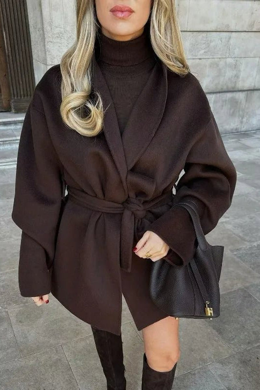 ZEYA - Hazeline Belted Oversized Wrap Coat