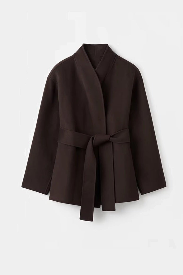 ZEYA - Hazeline Belted Oversized Wrap Coat