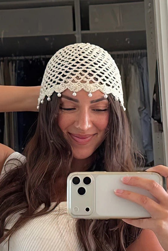 ZEYA - Jane Crochet Hollow Beanie