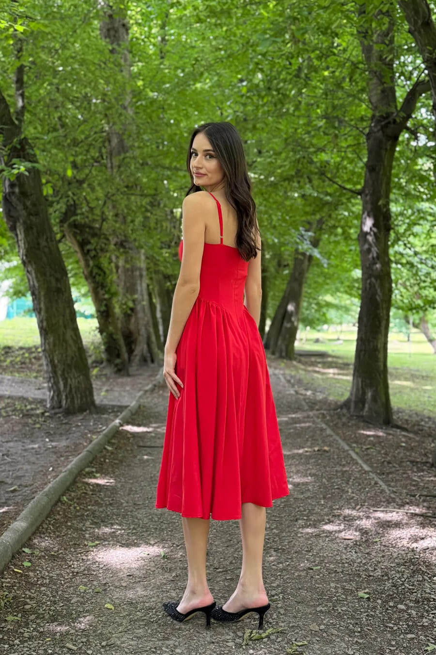 ZEYA - Jessica Sleeveless Strap Midi Dress