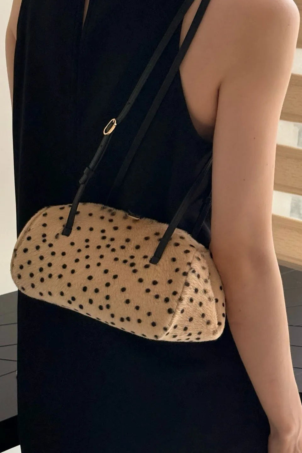 ZEYA - Layla Cheetah Faux Fur Shoulder Bag