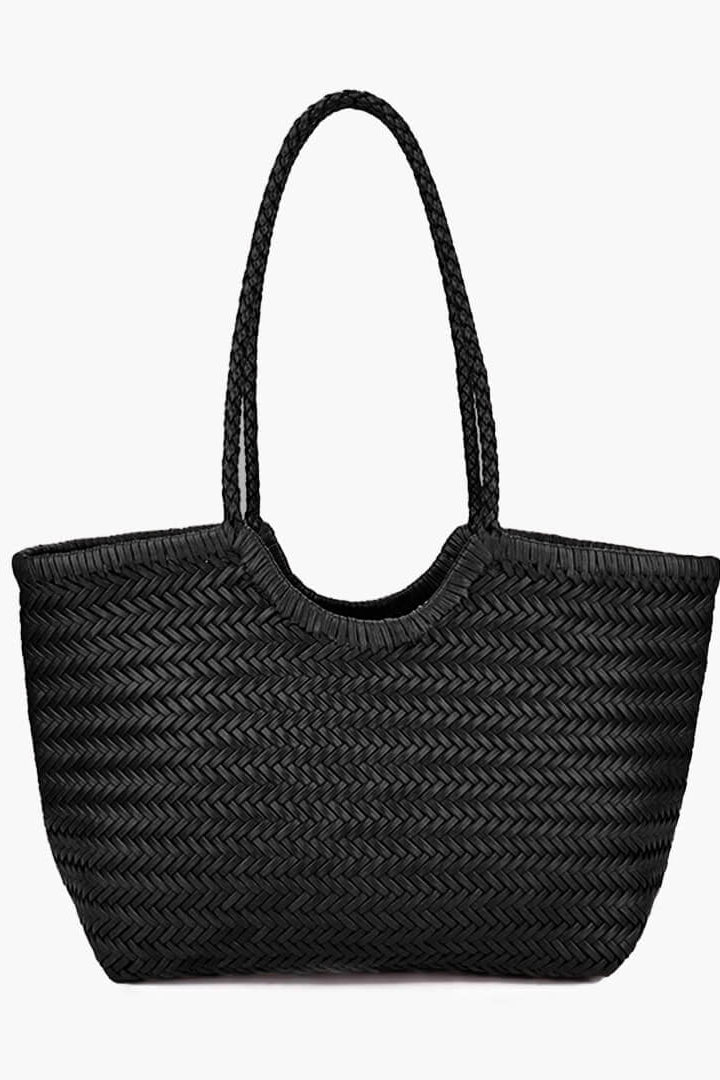 ZEYA - Leona Woven Faux Leather Bag