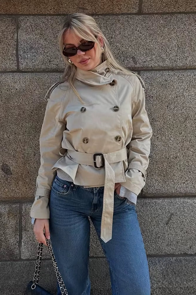 ZEYA - Lisa Cropped Trench Coat