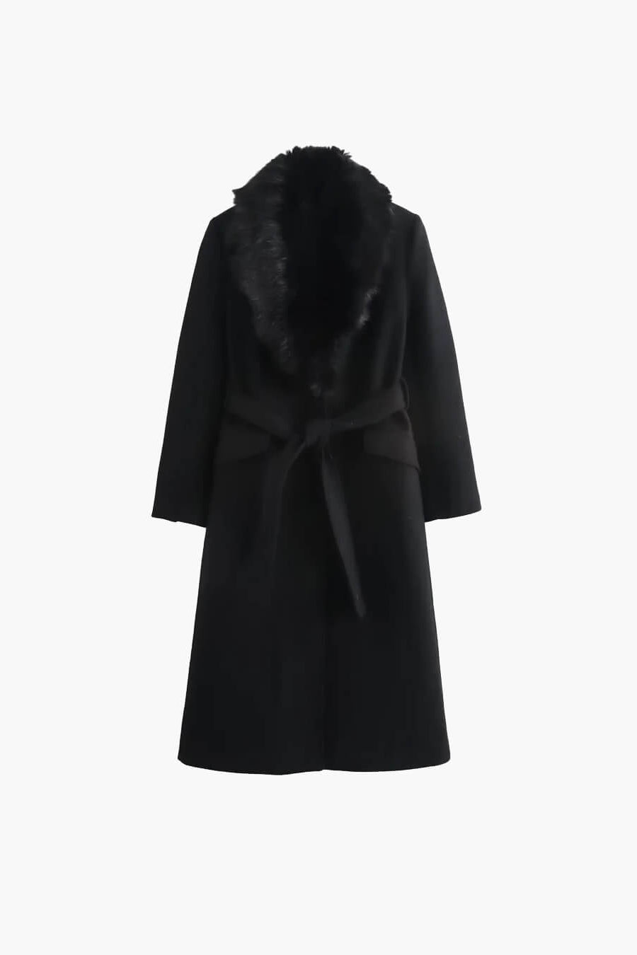 ZEYA - Lola Faux Fur Collar Maxi Coat