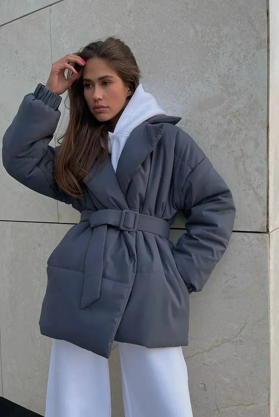 ZEYA - Lou Belted Puffer Jacket