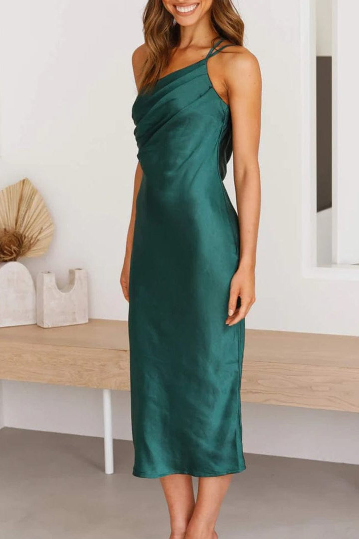 ZEYA - Magnolia One - Shoulder Midi Dress
