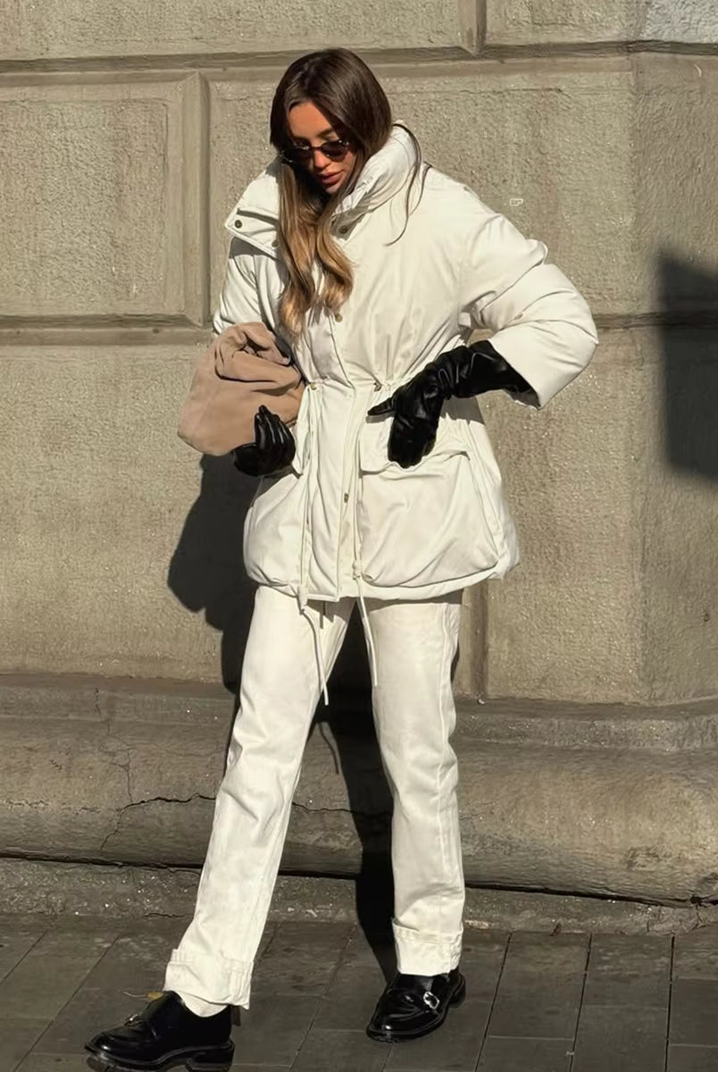 ZEYA - Neri Stand Collar Padded Puffer Coat