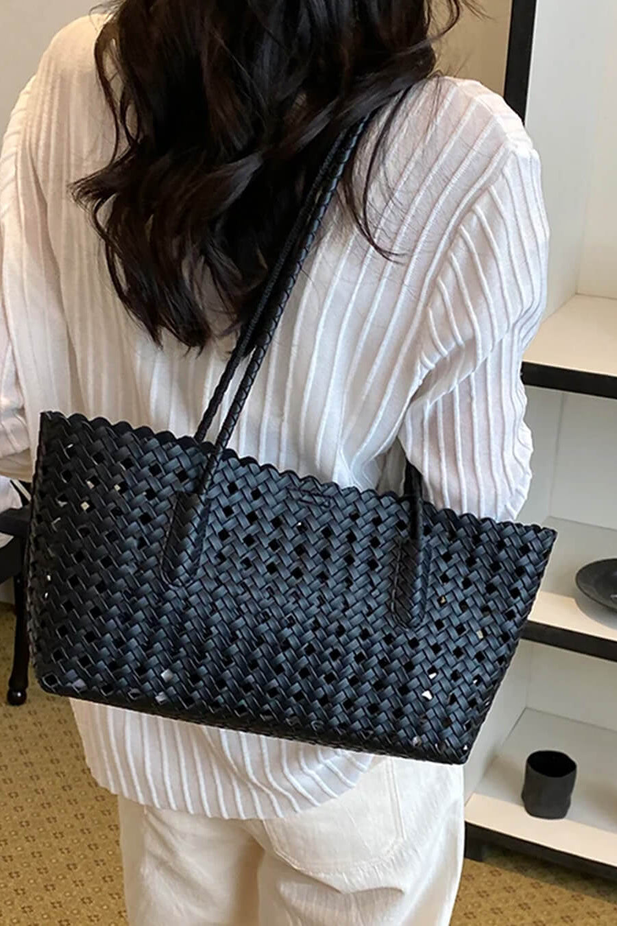 ZEYA - Nicole Woven Straw Tote