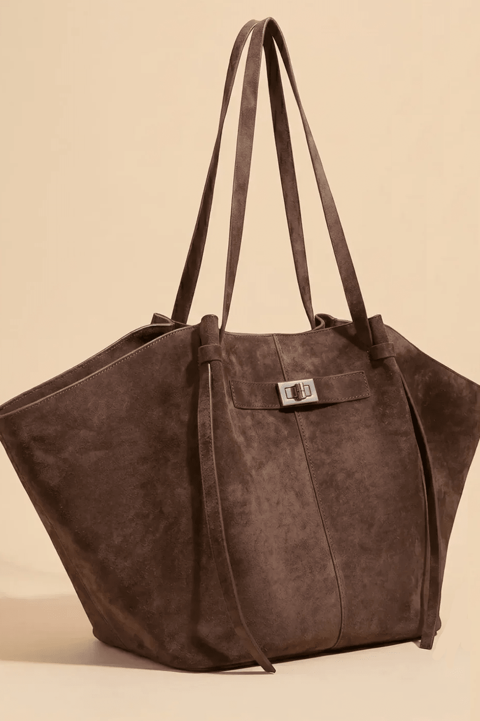 ZEYA - Nora Bat-Wing Suede Tote Bag
