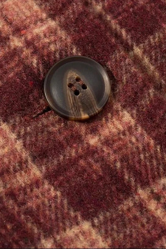 ZEYA - Rachel Plaid Stand Collar Coat