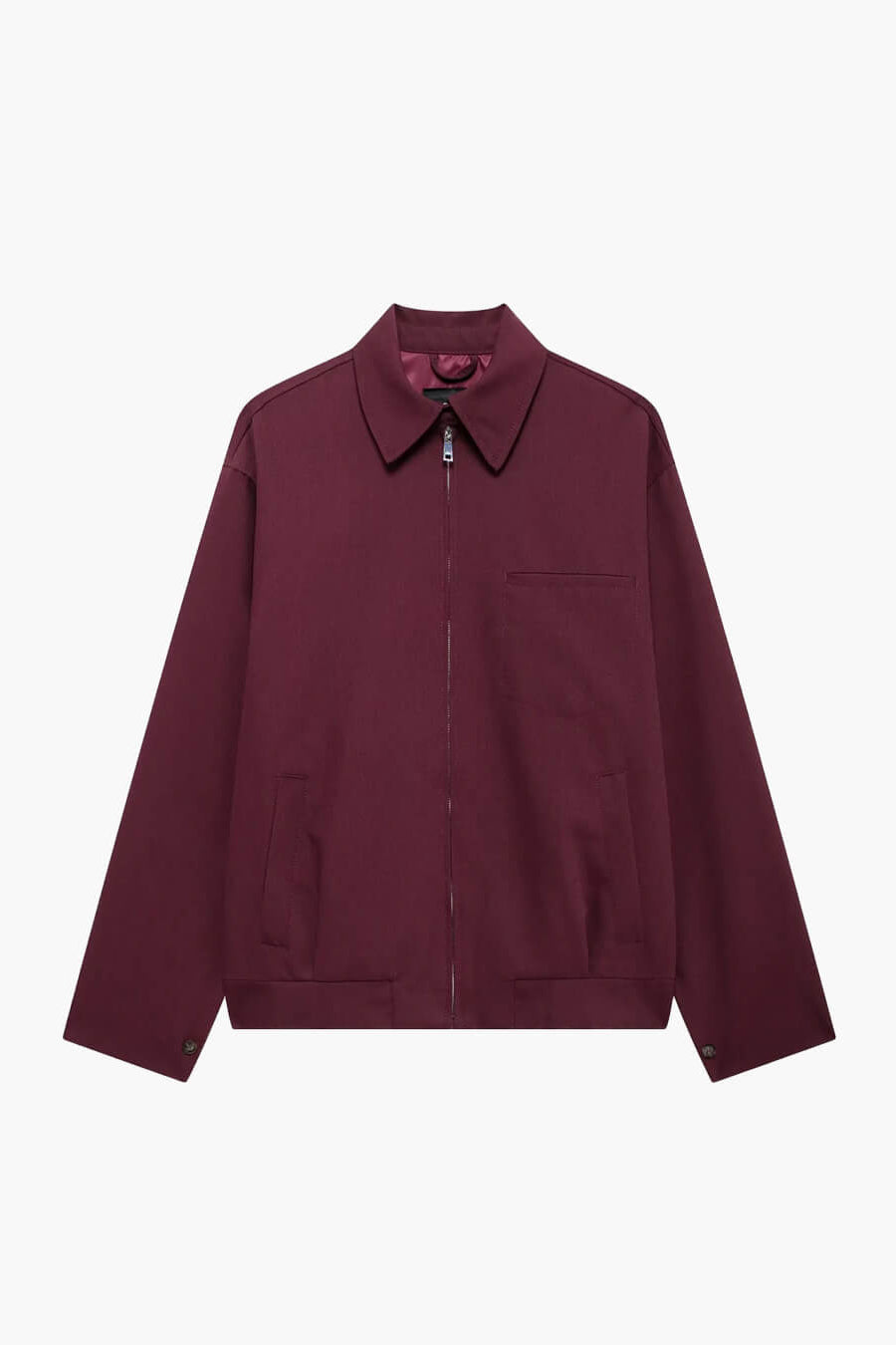 ZEYA - Riley Burgundy Bomber Jacket