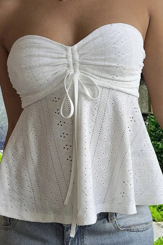 ZEYA - Rosalie Eyelet Bandeau Top